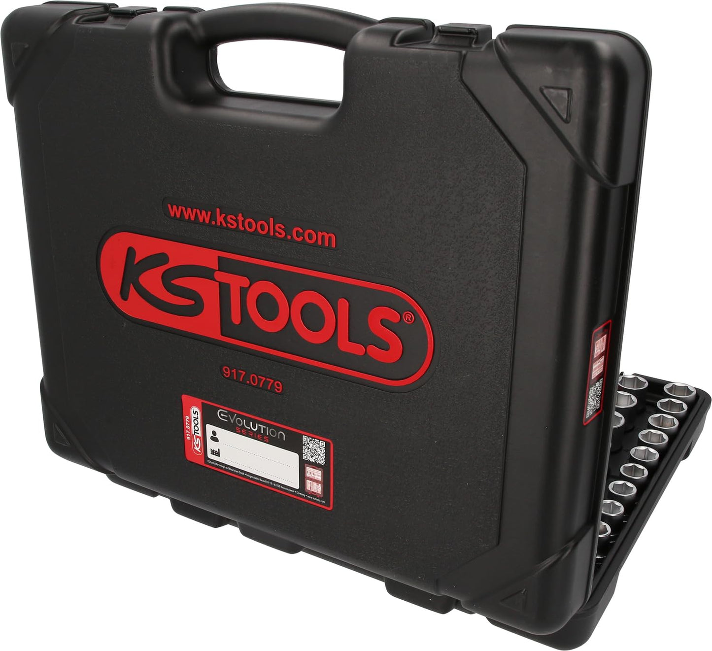 KS Tools 917.0779 - Caisse à Outils Complète en Coffret Douille et Accessoires en 1/4", 3/8" et 1/2" - Outillage Mécanique de Notre Gamme Ultimate avec Clé à Cliquet - 179 Pièces