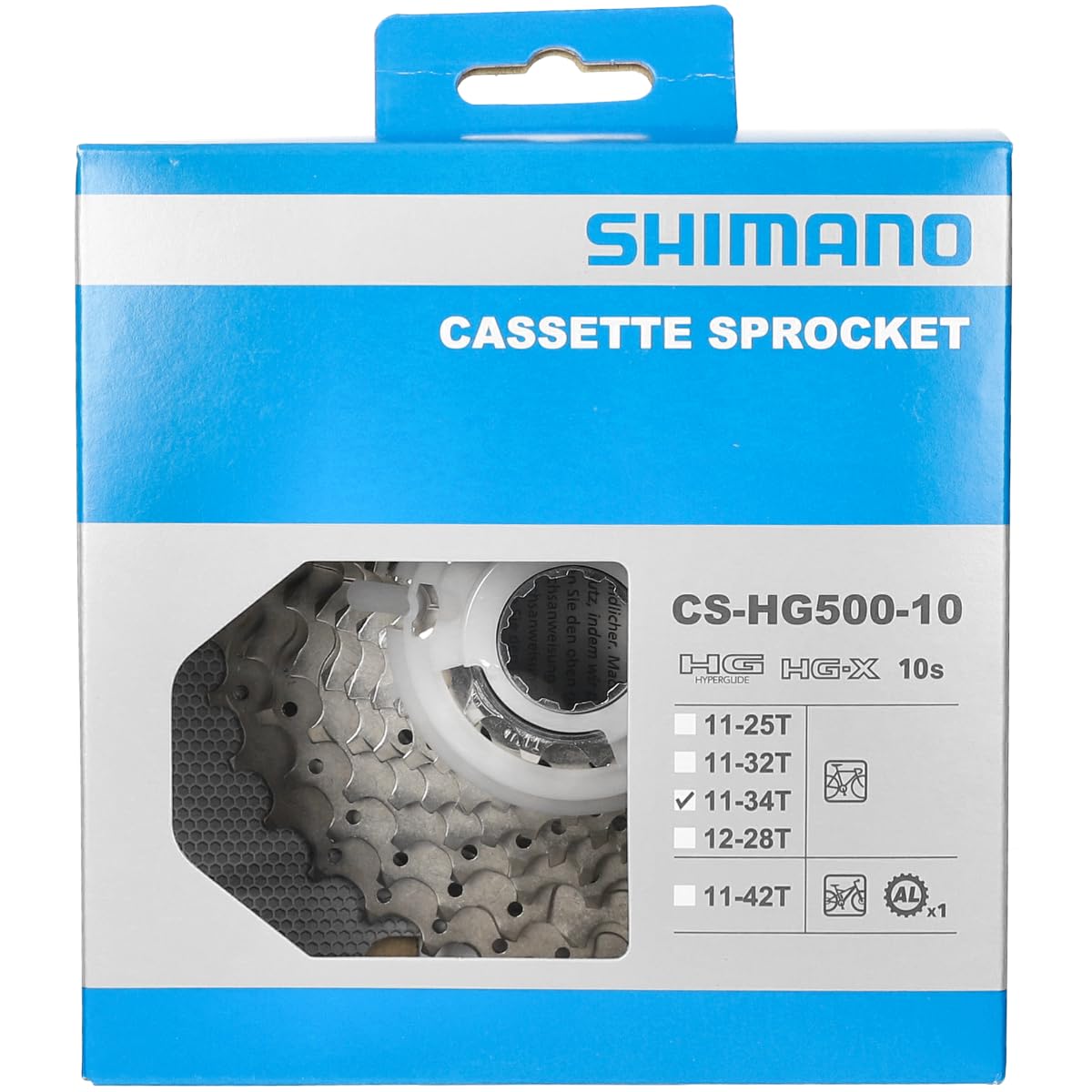 SHIMANO Unisex adulto Icshg50010134 Cassetta Pignoni, Argento, L EU