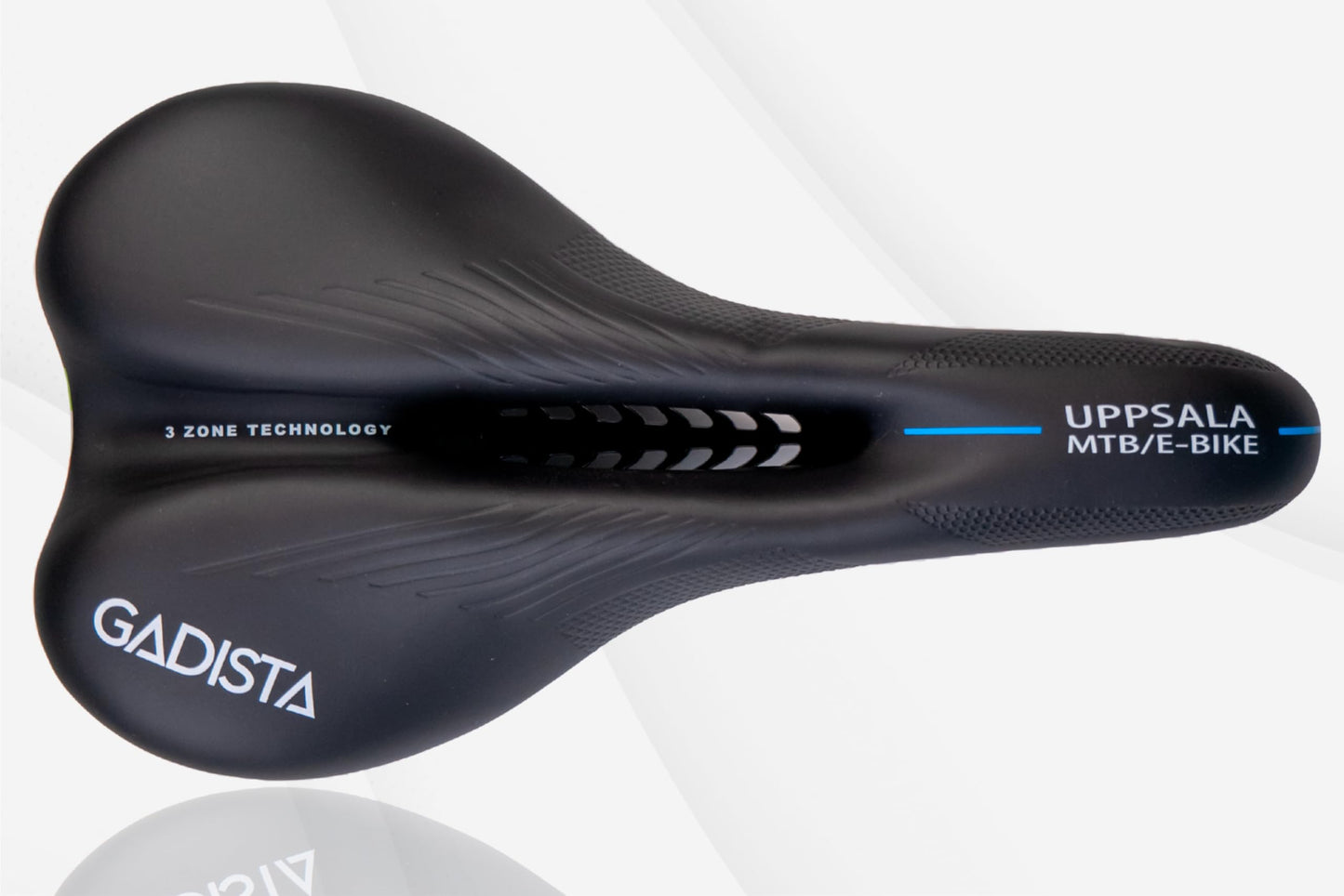 GADISTA France, Selle Velo Uppsala, Selle de Velo Ultra Confortable Fait Mains en Italie avec Technologie brevetée 3ZONES, Selle VTT VTTAE Gravel étanche pour Hommes Femmes avec Design Ergonomique