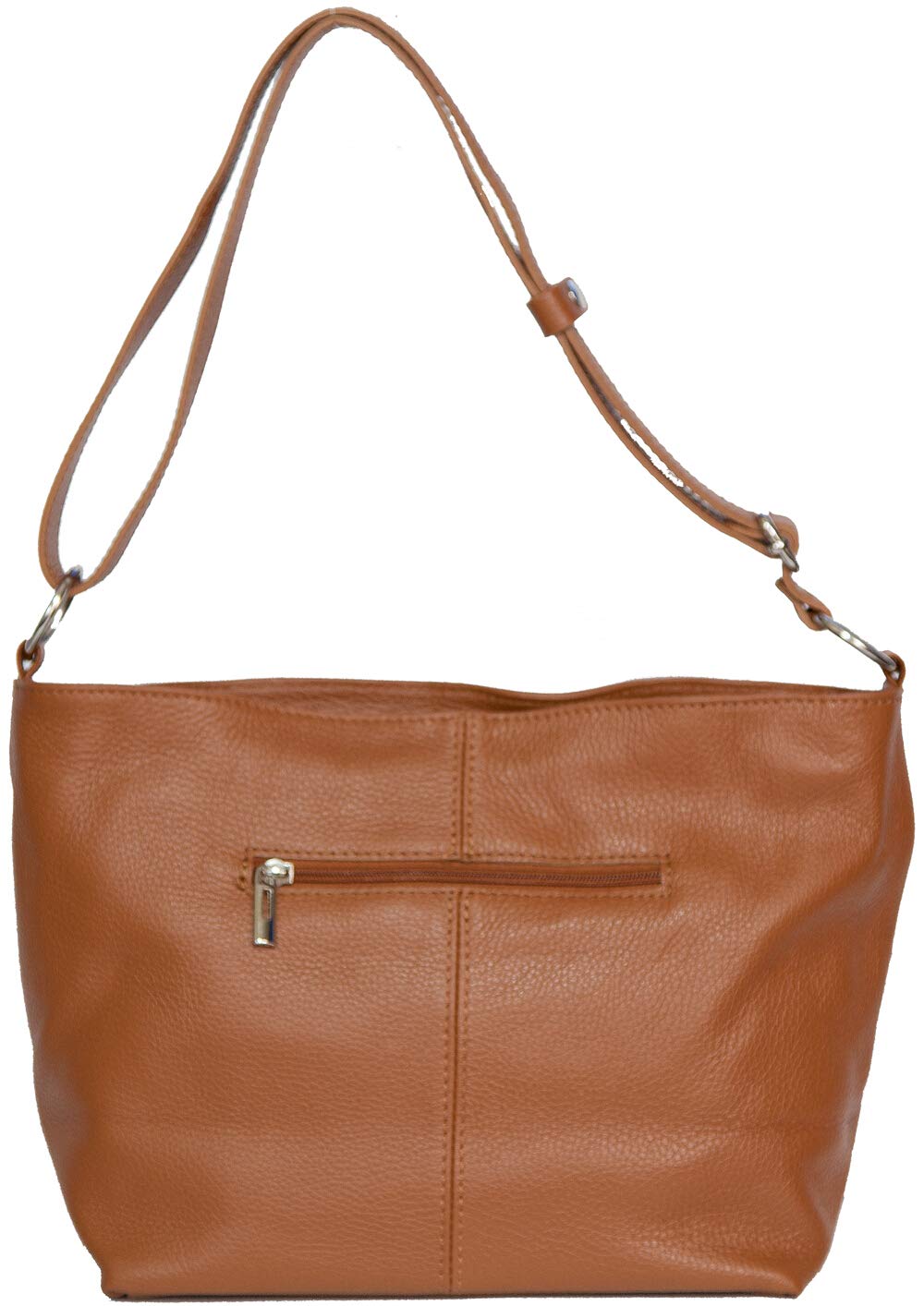 LucieElle Sac CUIR Femme Bandoulière/Sac CUIR Femme Porté Epaule/Sac CUIR Femme Bandoulière Italien/Sac à main femme CUIR 'Rafaela' (CAMEL)