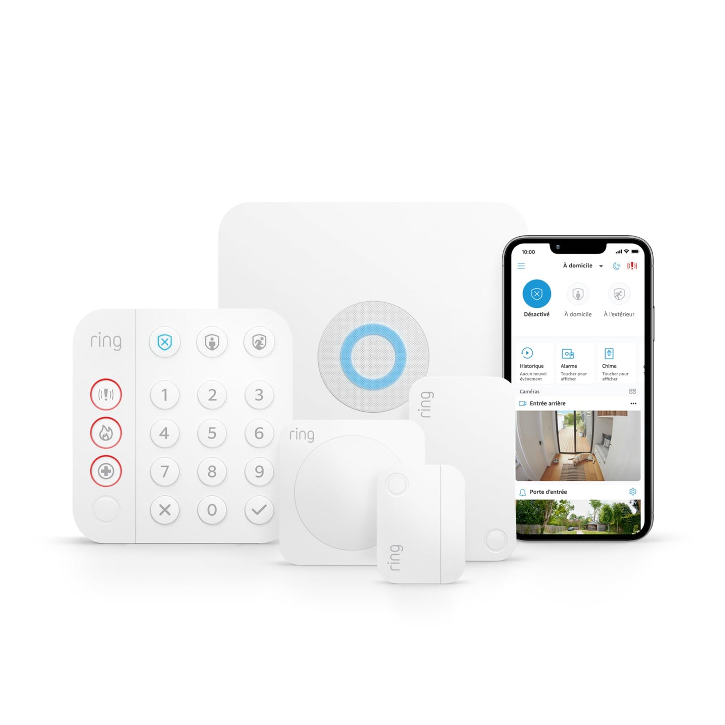 Kit Ring Alarm - S | Alarme de maison sans fil connectée, système de sécurité avec surveillance assistée en option | Sans engagement à long terme, Fonctionne avec Alexa