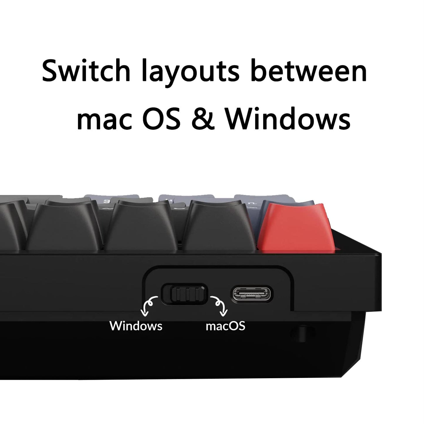 Keychron K8 Pro QMK/Via Clavier mécanique sans Fil, remplaçant à Chaud TKL Clavier Programmable personnalisé avec RGB rétroéclairé, Gateron G Pro Red Switch pour Mac Windows Linux