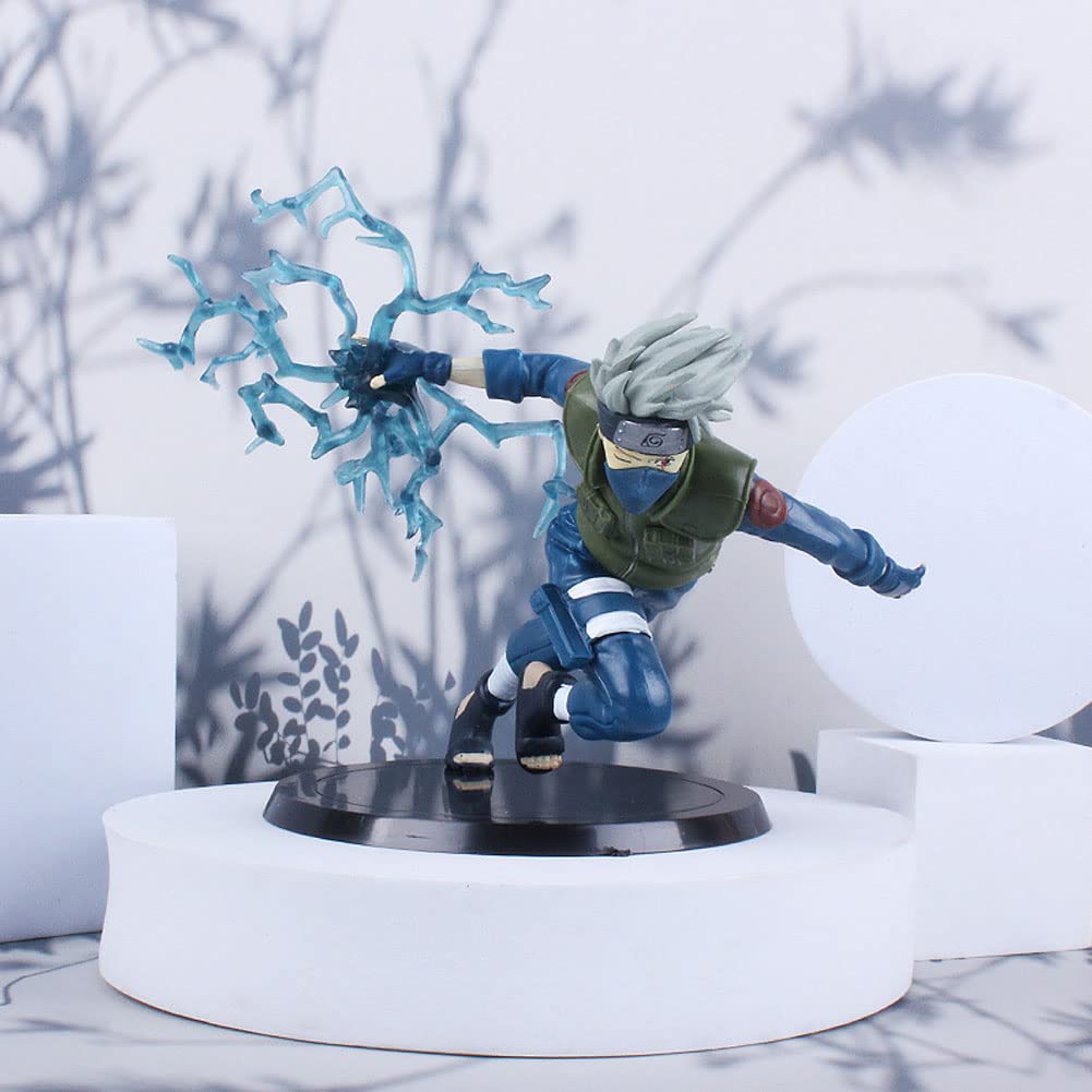 ZKTSRY Figurine Kakashi en PVC - 18 cm - Décoration de salon et de chambre à coucher - Cadeau pour parents et amis