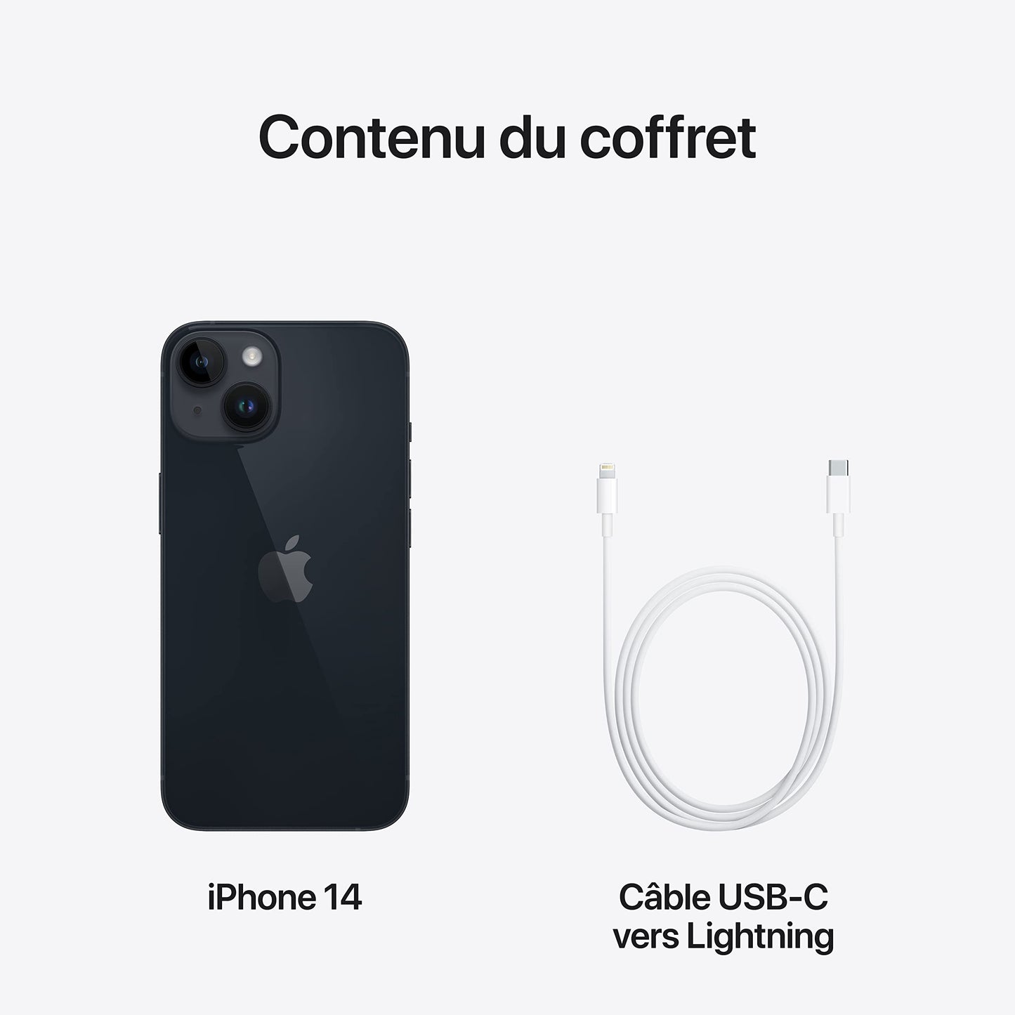 Apple iPhone 14 (128 Go) - Minuit