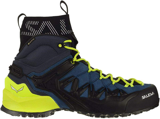 Salewa MS Wildfire Edge Mid GTX, Botas de Senderismo Hombre, Poseidon/Cactus, 42 EU, Poséidon Cactus, 44 EU