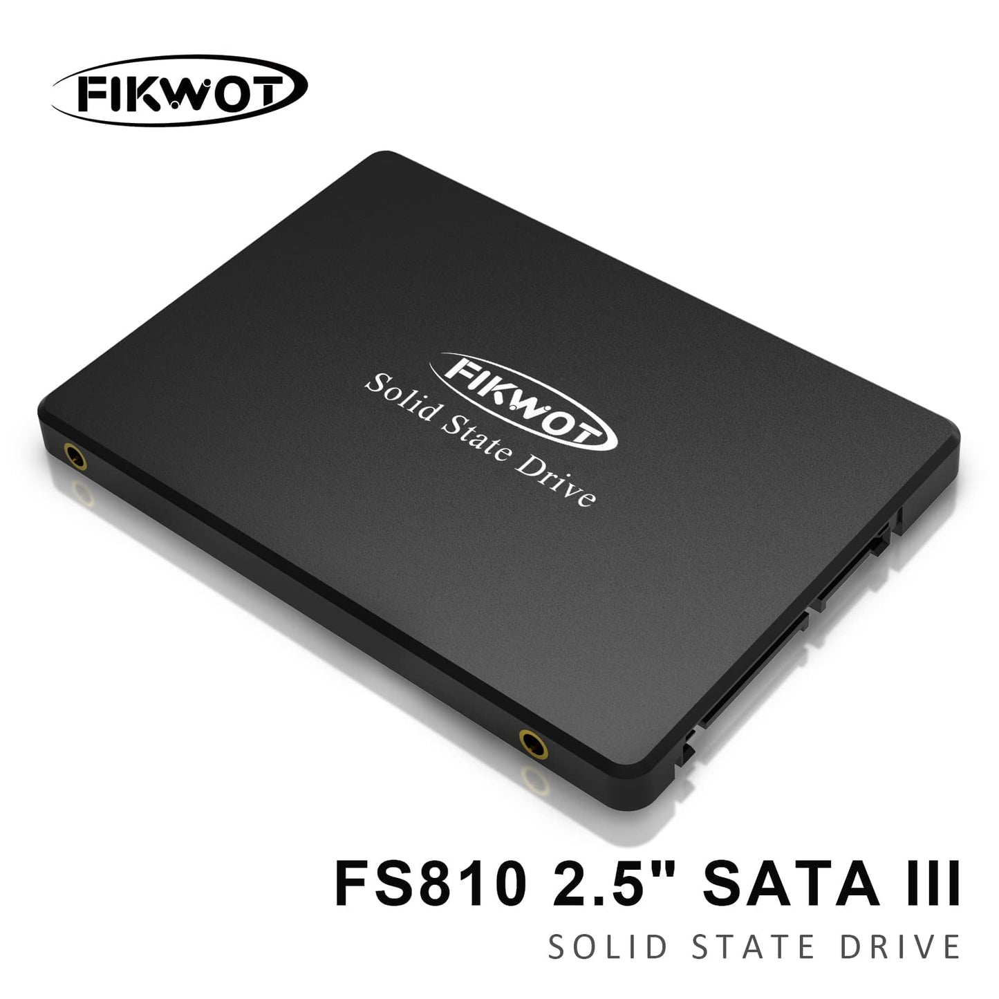 Fikwot FS810 Disque SSD Interne 2To 2,5 Pouces - SATA III 6 GB/s, SSD Interne 3D NAND TLC, jusqu'à 550Mo/s, Compatible avec Ordinateur Portable et PC de Bureau