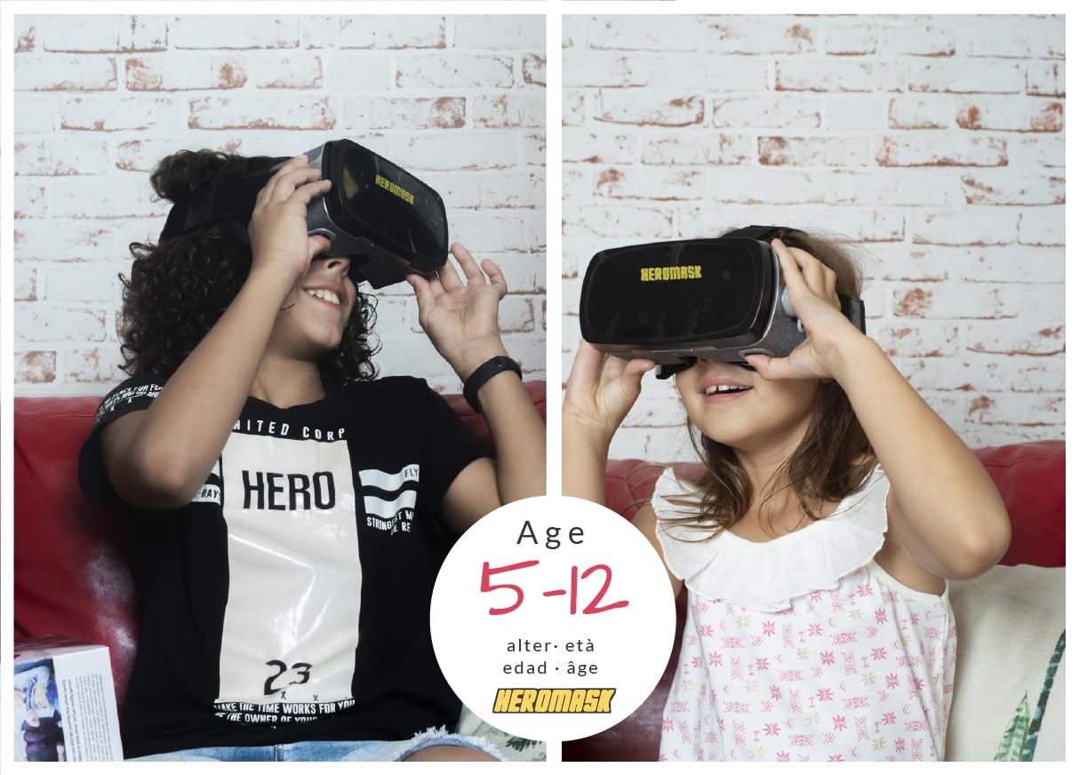 Casque realite virtuelle + Jouet educatif Maths [Calcul Mental, Table de Multiplication…] Lunette 3D de réalité augmentée + Jouet Enfant 5 6...12 Ans [Cadeau Original] Noel - Anniversaire. Jeu VR