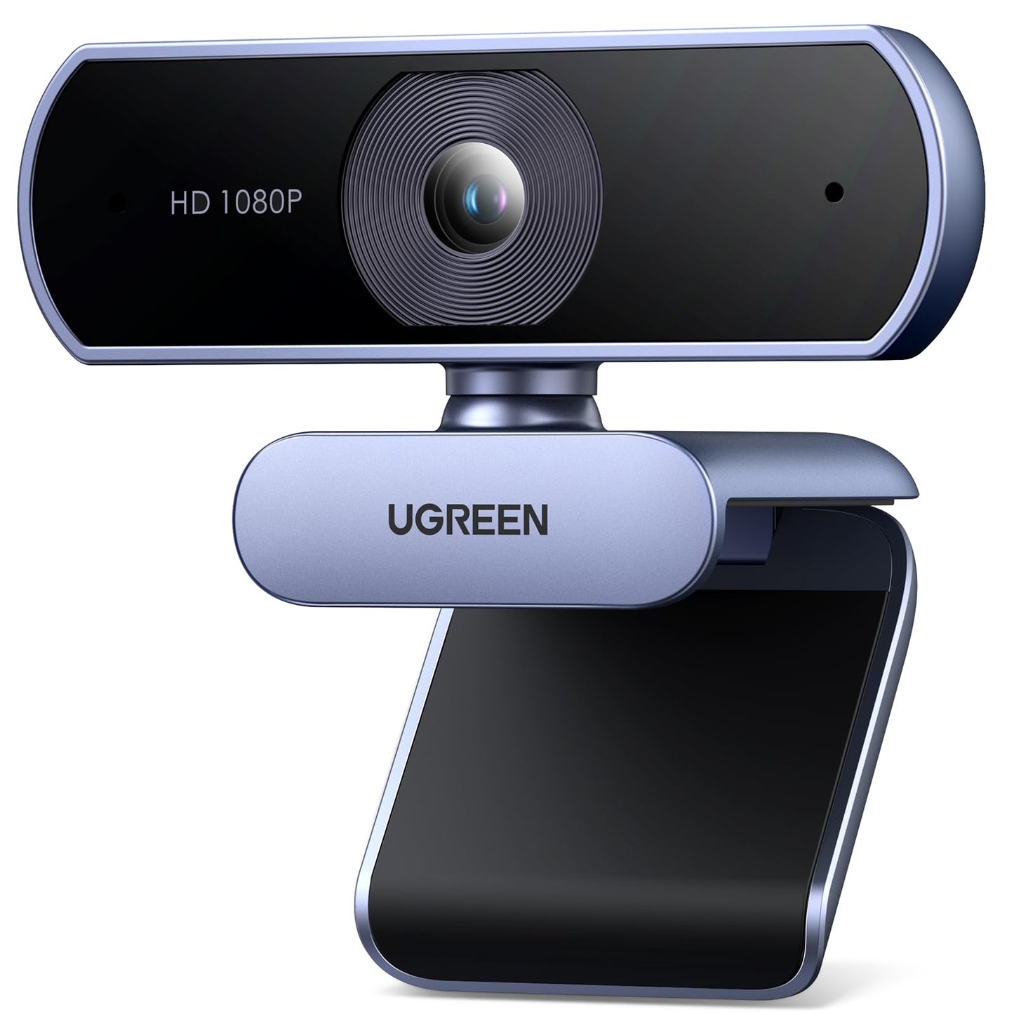 UGREEN Webcam Full HD 1080P 30FPS Caméra USB PC Deux Micro Antibruit Intégré 360 Degrés Rotation Plug Play sous Windows MacOS Linux Supporte Youtube Streaming Skype Appel Vidéo Zoom Vidéoconférence