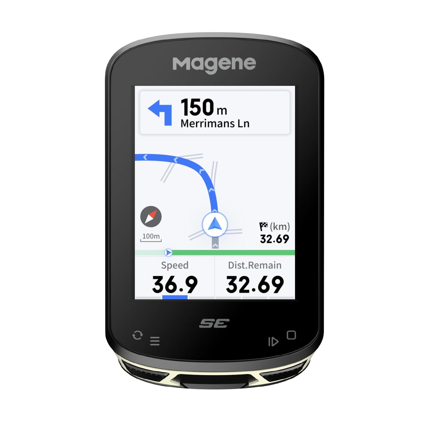 Magene C506SE Compteur Vélo GPS sans Fil, Écran Couleur Étanche de 2,4'', Navigation Routière, Bluetooth&WiFi, Données Personnalisées, 11 Langues