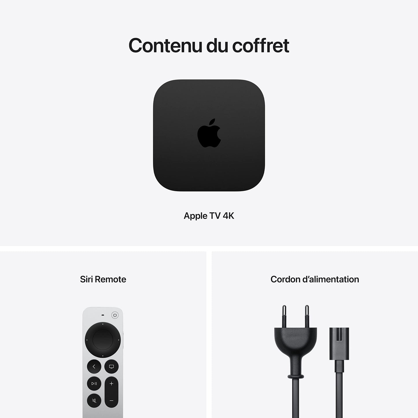 Apple 2022 Apple TV 4K Wi‑FI avec 64 Go de Stockage (3e génération)