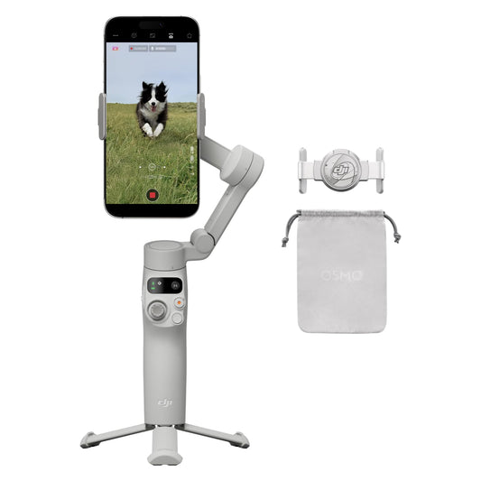 Stabilisateur Nacelle DJI Osmo Mobile 7 pour iPhone, Android, Trépied intégré, Ultra-léger, Nacelle pour téléphone à 3 Axes, ActiveTrack 7.0, ShotGuides, Édition en Un Seul clic