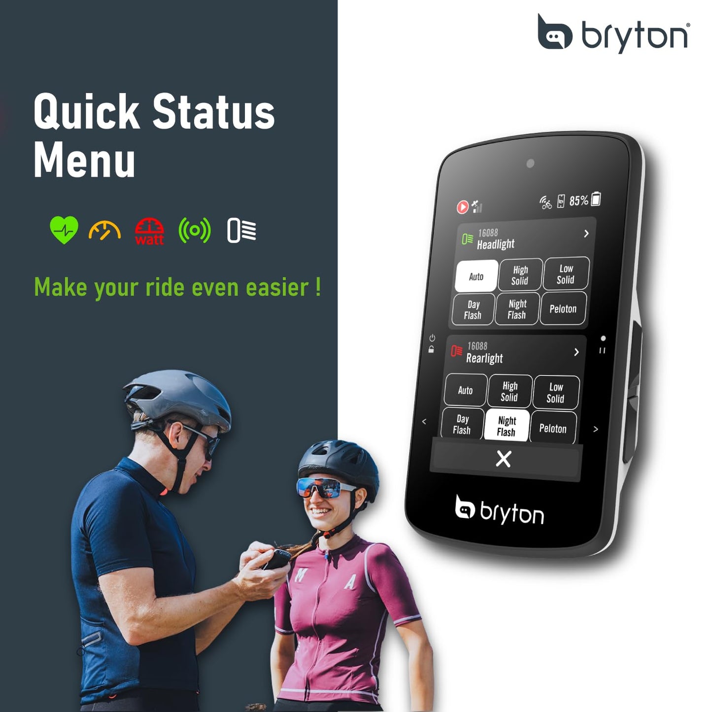 Bryton Rider 750SE Ordinateur de vélo GPS à écran Tactile Couleur LCD 2,8", Carte UE Hors Ligne, Compatible avec Le Radar de vélo, 40 Heures d'autonomie, Navigation avec trajectoire Courbe par Virage