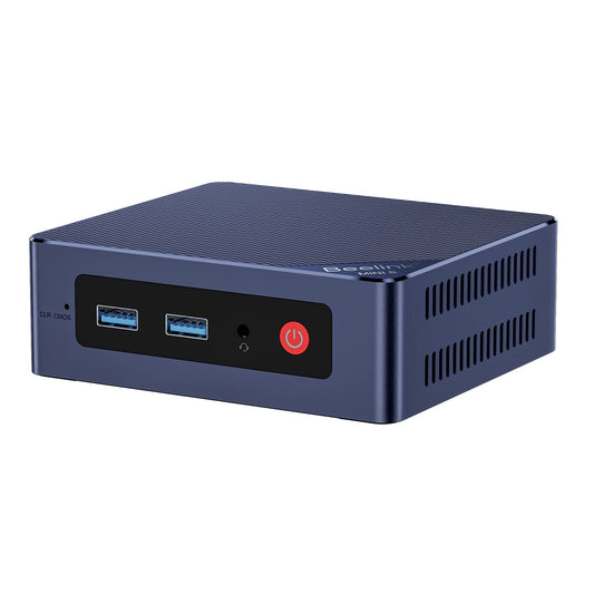 Beelink Mini S13 Mini PC, Intel Twin Lake N150 (4C/4T, jusqu'à 3,6GHz), 16Go DDR4 RAM 500Go M.2 2280 SSD, Mini Ordinateur de Bureau 4K 60Hz Double HDMI, WiFi6, Bluetooth 5.2, Gigabit Ethernet