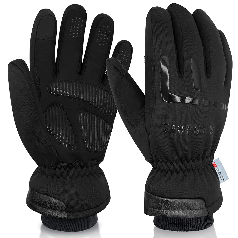 FIDESTE Gants Thermiques Imperméables et Coupe-Vent - Gants Chauds Tactile Thinsulate d'hiver 3M - pour Le Cyclisme, la Course à Pied et Les Sports en Plein Air - pour Femmes et Hommes