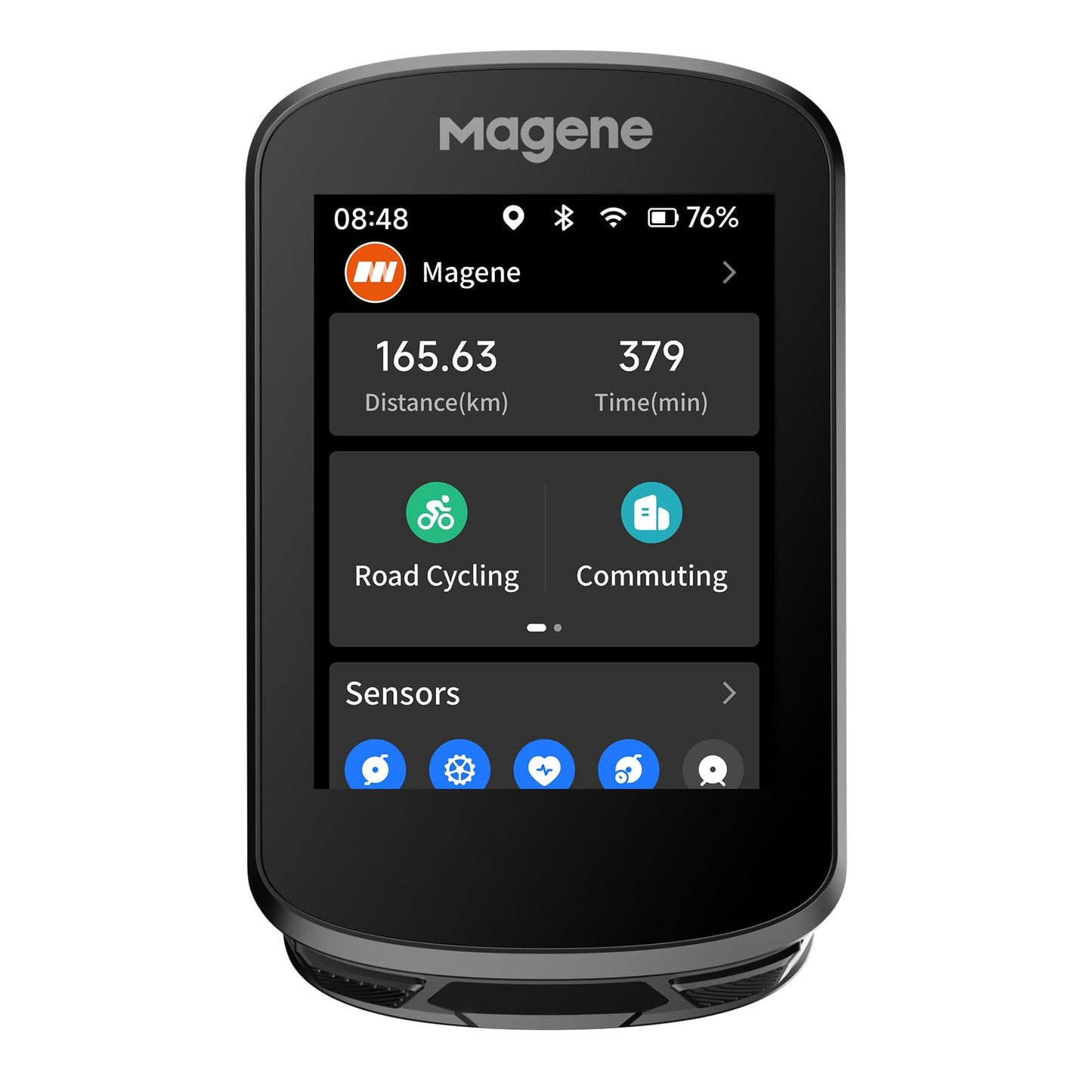 Magene C506 GPS Compteurs Vélo sans Fil, Navigation par Carte, Écran Couleur Tactile, Entraînement Cycliste, Rappels Intelligents, WiFi&Bluetooth, IPX7