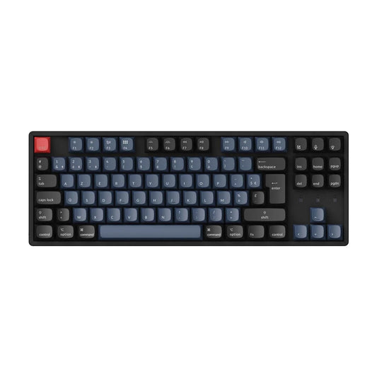 Keychron K8 Pro QMK/Via Clavier mécanique sans Fil, remplaçant à Chaud TKL Clavier Programmable personnalisé avec RGB rétroéclairé, Gateron G Pro Red Switch pour Mac Windows Linux