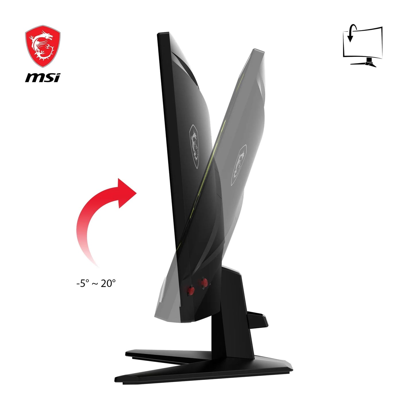 MSI MAG 256F Écran Gaming 24,5 Pouces FHD - Dalle Rapid IPS 1920 x 1080, 180 Hz / 1ms GtG, gamut sRGB 127%, Design sans Cadre, HDR Ready - DisplayPort 1.2a,HDMI™ CEC