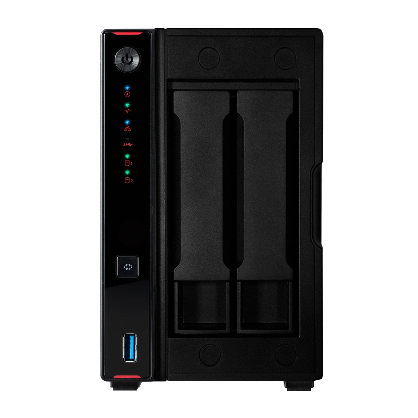 Asustor AS5402T Nimbustor 2 Gen2 - Serveur NAS 2 Baies, Quad-Core 2.0GHz CPU, 4 emplacements M.2 NVMe SSD, Deux Ports 2.5GbE, 4GO RAM DDR, Serveur de Stockage en réseau (sans disques)