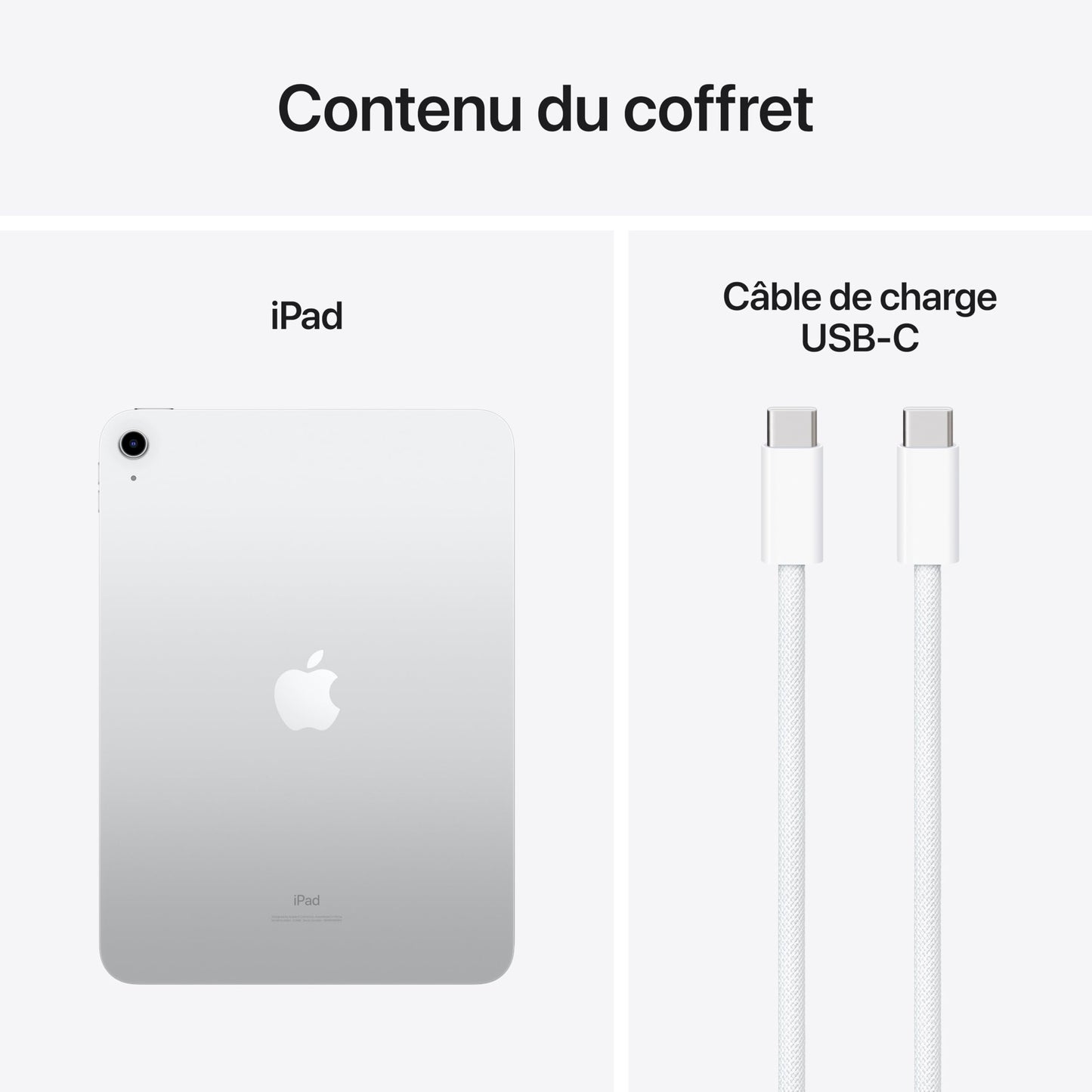 Apple iPad 10,9 Pouces (Wi-FI, 64 Go) - Argent (10e génération)