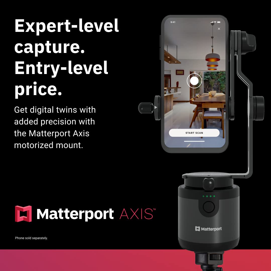 Matterport Axis Gimbal Stabilizer for Smartphone Camera (Axis + Tripod + Starter Pack)