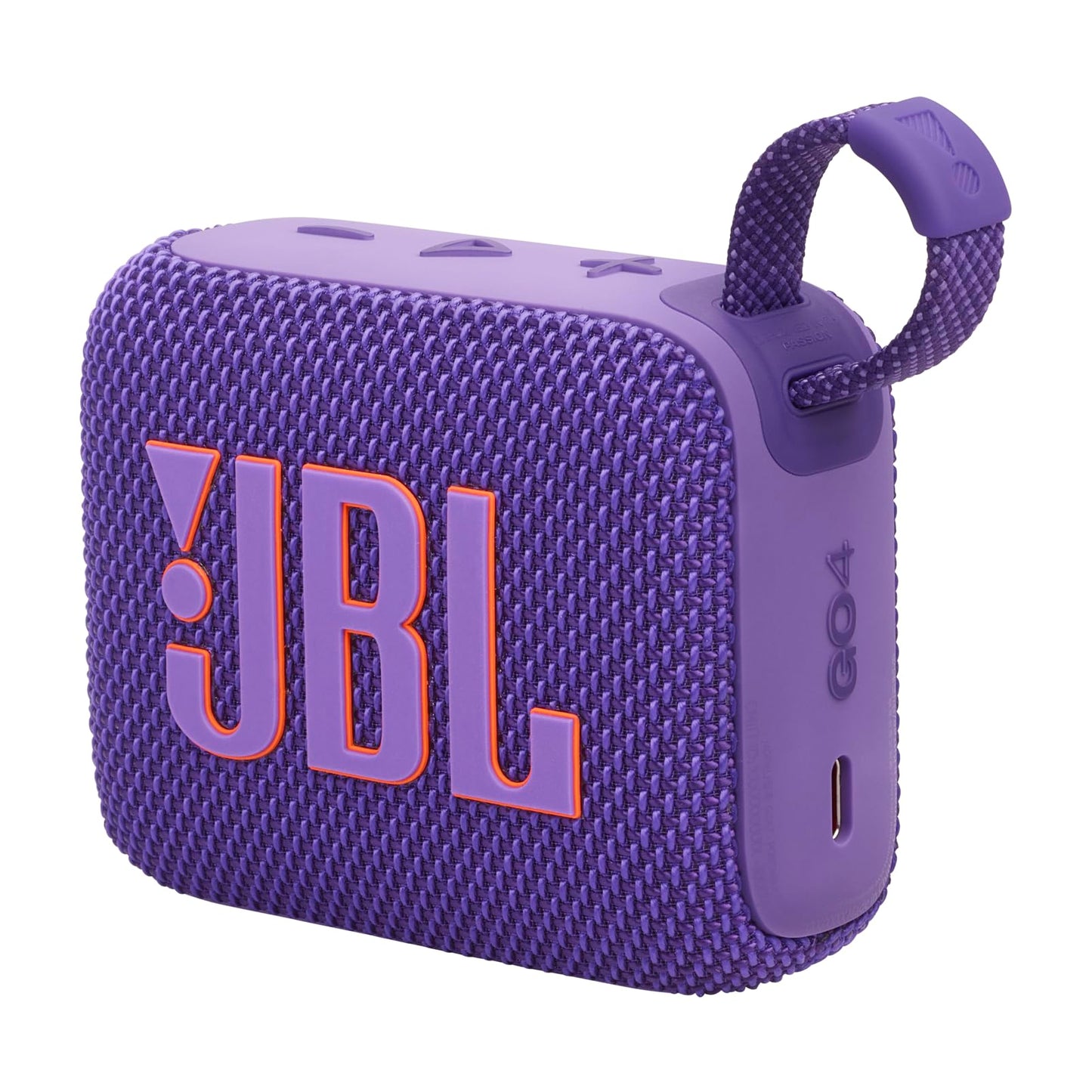 JBL GO 4, Enceinte Bluetooth ultra-portable, son JBL Pro, basses percutantes, 7 heures d'autonomie, fonction Playtime Boost, résistante à l'eau et à la poussière IP67, en violet