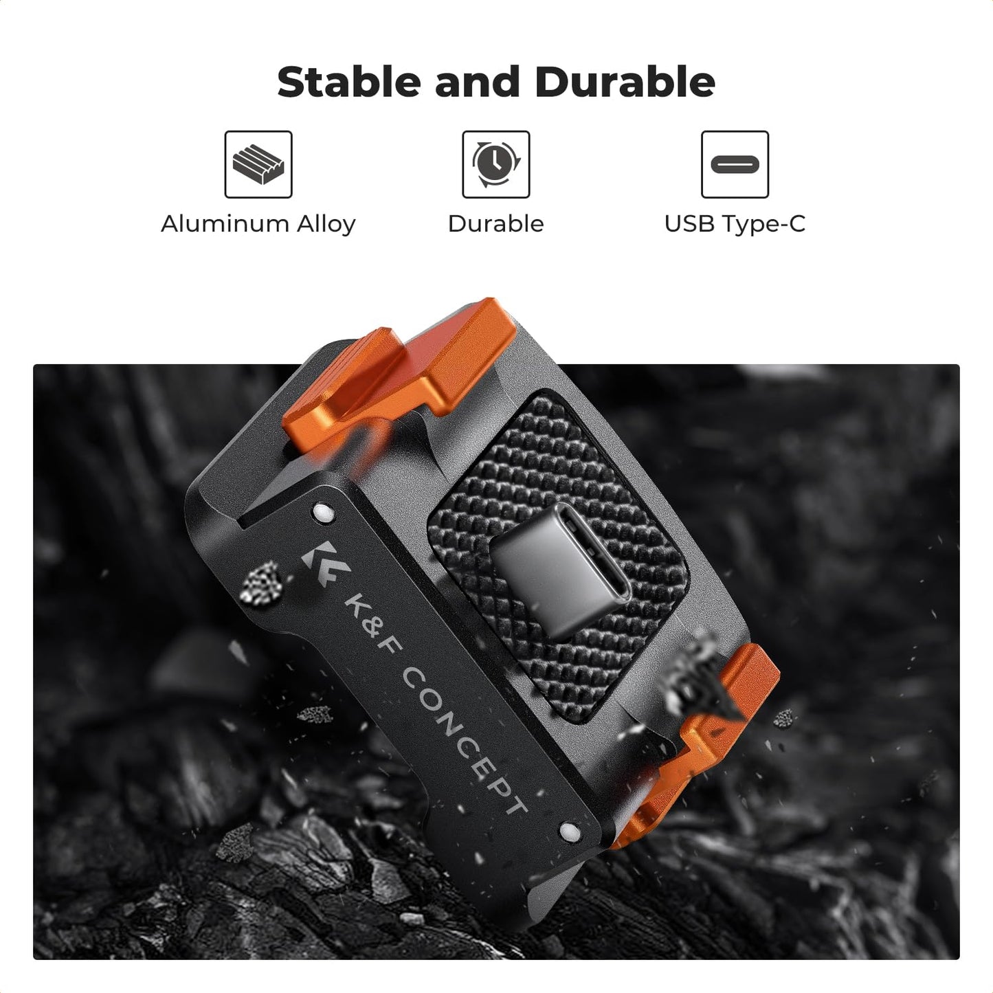 K&F Concept Support Adaptateur de Charge et Vis en T Forme et Plateau Rapide en L Accessoires pour DJI osmo Pocket 3