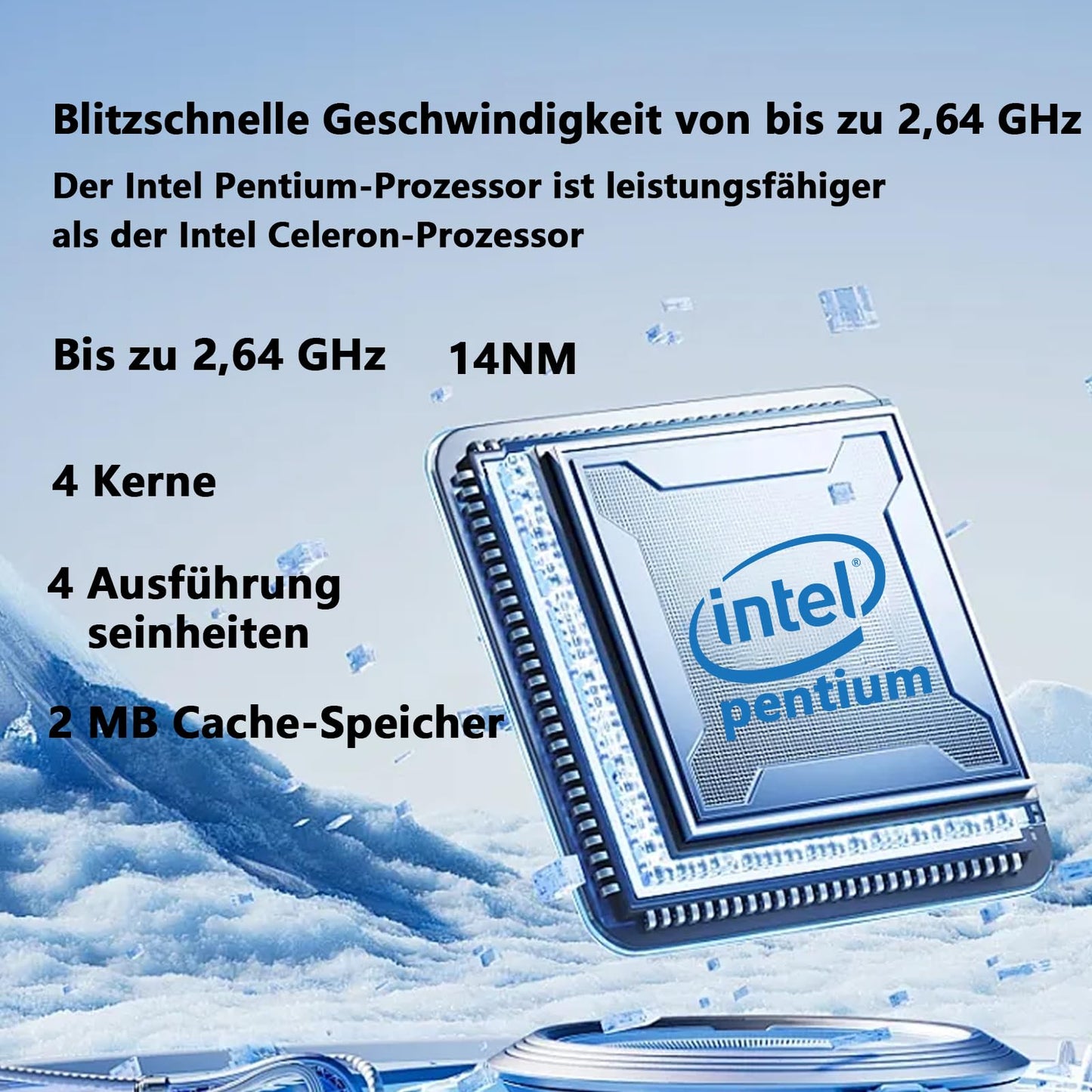 Morostron Ordinateur Portable de 16 Pouces 8Go DDR et 256 Go SSD Extensible à 1 to Processeur quadricœur Pentium atteignant jusqu'à 2,64 GHz Batterie de 9000 mAh WiFi à Double Bande pc portabl