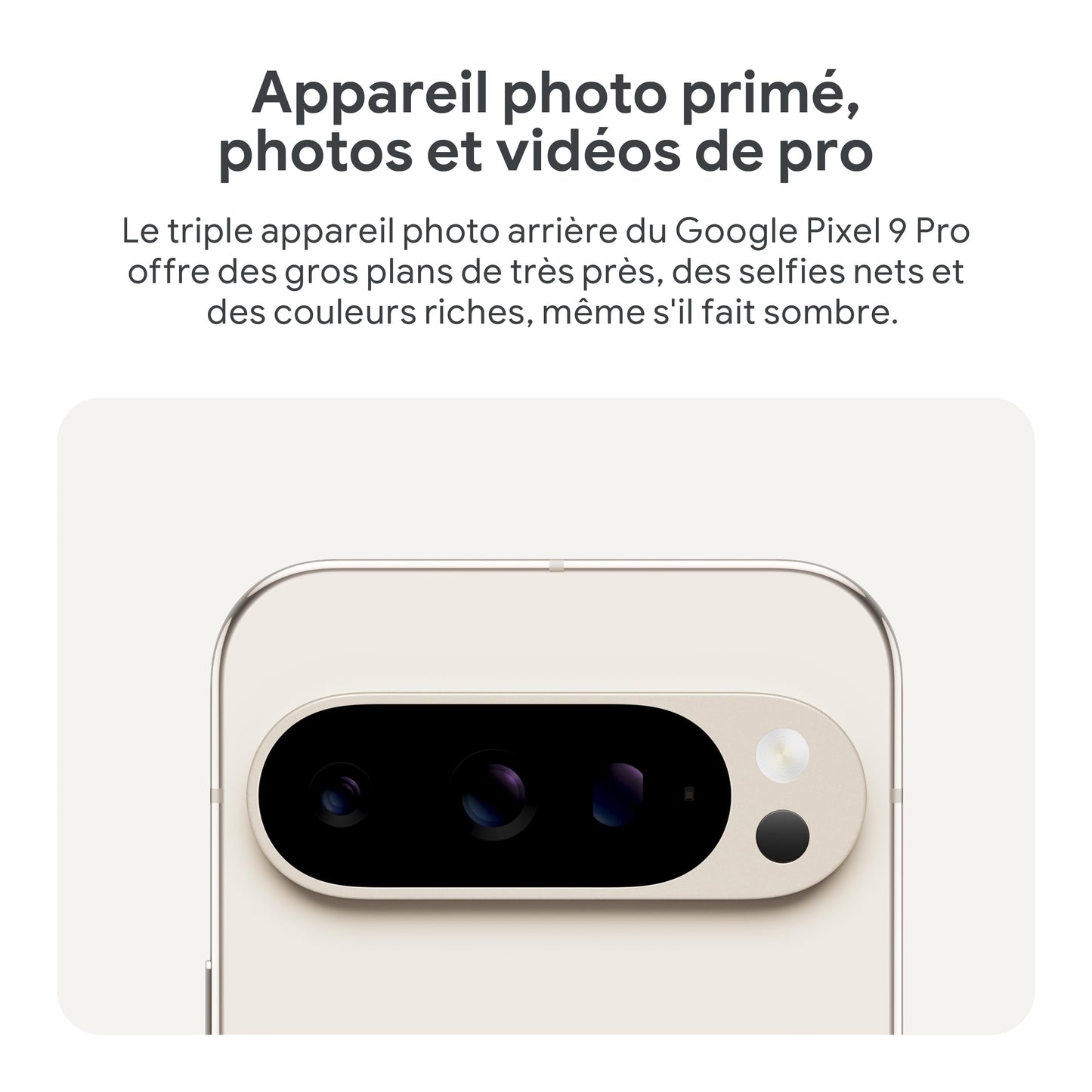 Google Pixel 9 Pro – Smartphone Android débloqué avec Gemini, Triple Appareil Photo arrière, 24 Heures d'autonomie et écran Super Actua 6,3 Pouces – Noir Volcanique, 256GB