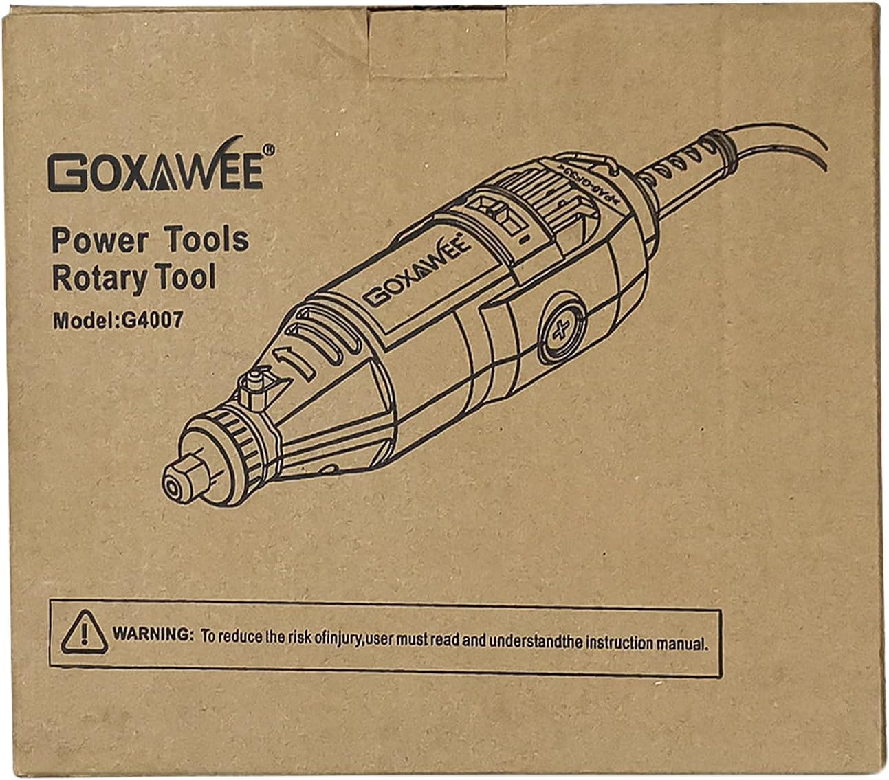 GOXAWEE 130W Outils Rotatifs Multifonction, Vitesse Variable 8000-30000 tr/min, Kit Outil Rotatif électriques Avec 140 Accessoires pour Découper, Poncer, Percer, Sculpter, Polir, Graver, Meuler