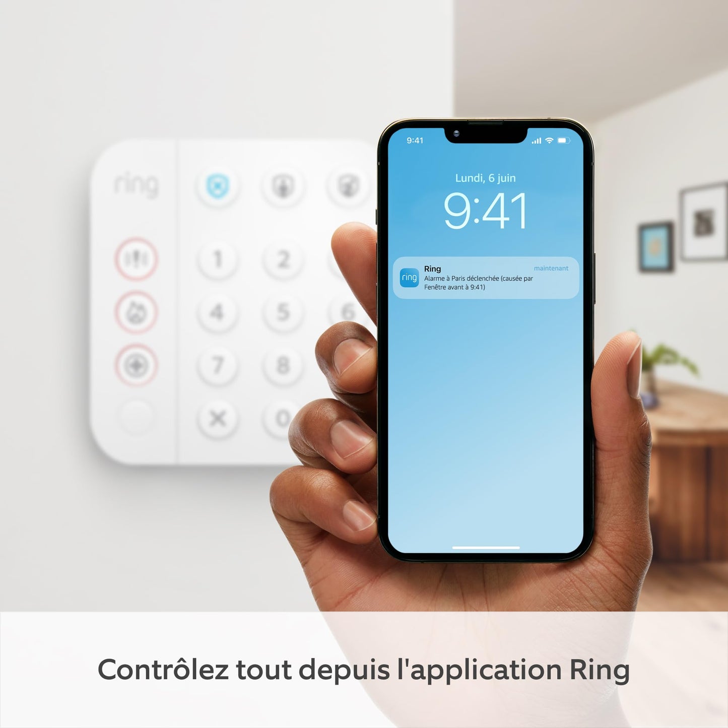 Kit Ring Alarm - S | Alarme de maison sans fil connectée, système de sécurité avec surveillance assistée en option | Sans engagement à long terme, Fonctionne avec Alexa