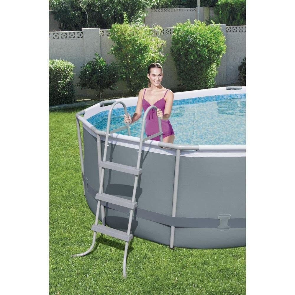 Bestway 56448-3 Piscine hors sol en acier à haute tension 488x305x107 cm