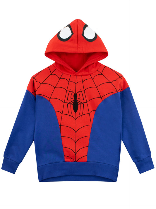 Marvel Sweat | Sweat à Capuche Spiderman Garçons | Sweat à Capuche Enfant Rouge 7-8 Ans