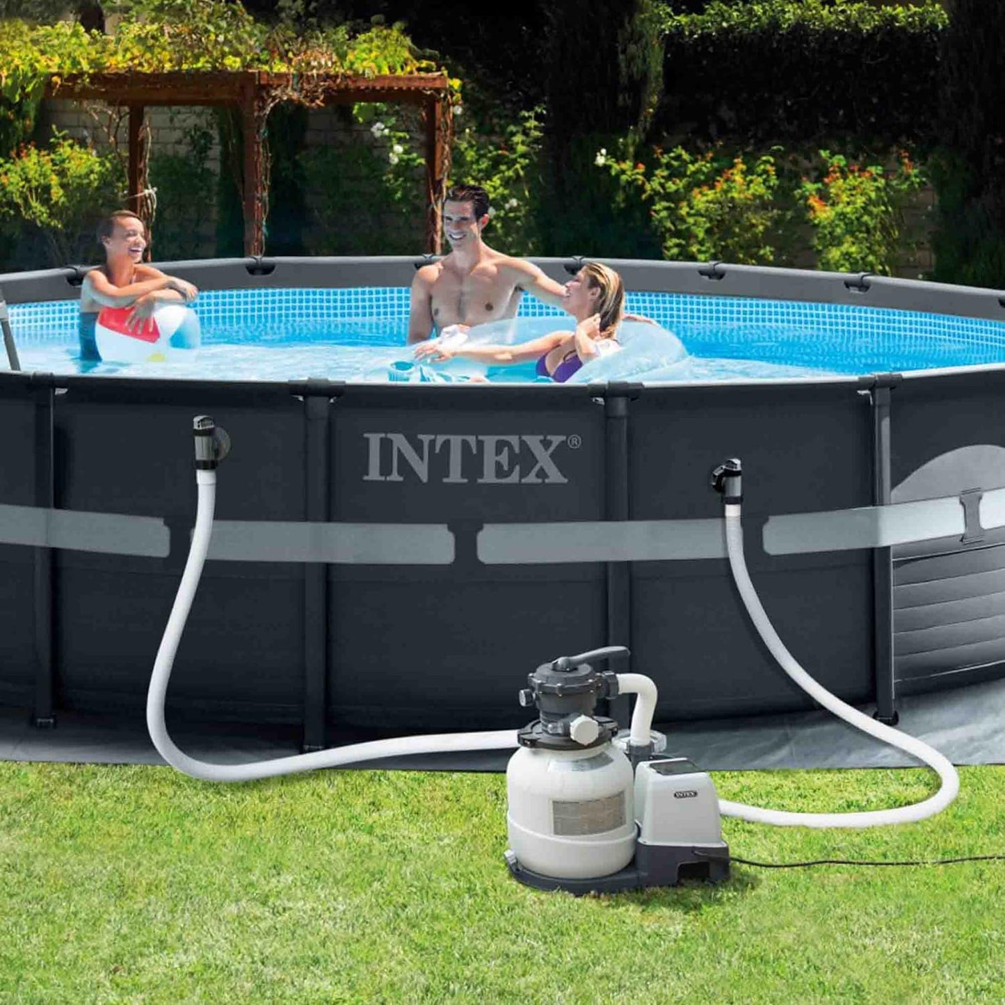 Intex kit Piscine Ultra XTR Ronde Tubulaire (ø) 5,49 x (h) 1,32m