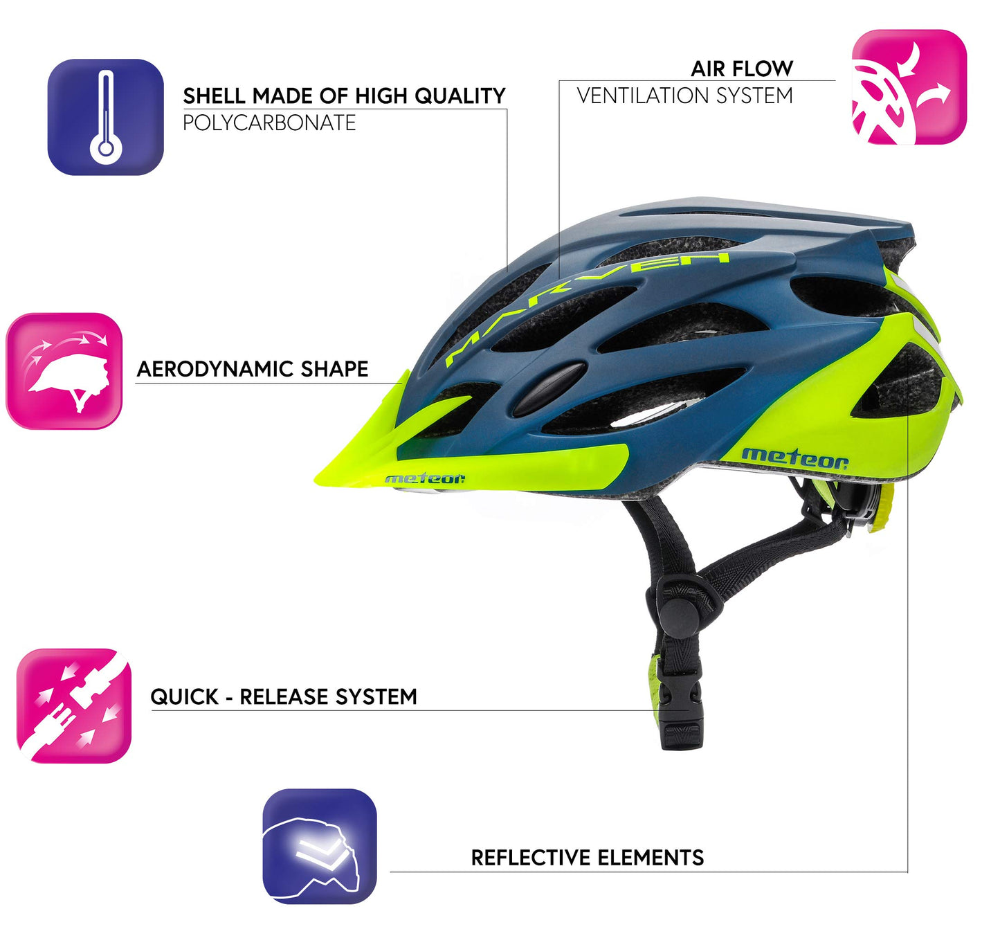 Casque Vélo VTT et VTC Adulte Jeunesse Unisexe Casque de Cyclisme de Réglable de Sport pour BMX Skate Scooter Patines Conçu pour la Sécurité des Utilisateur Marven