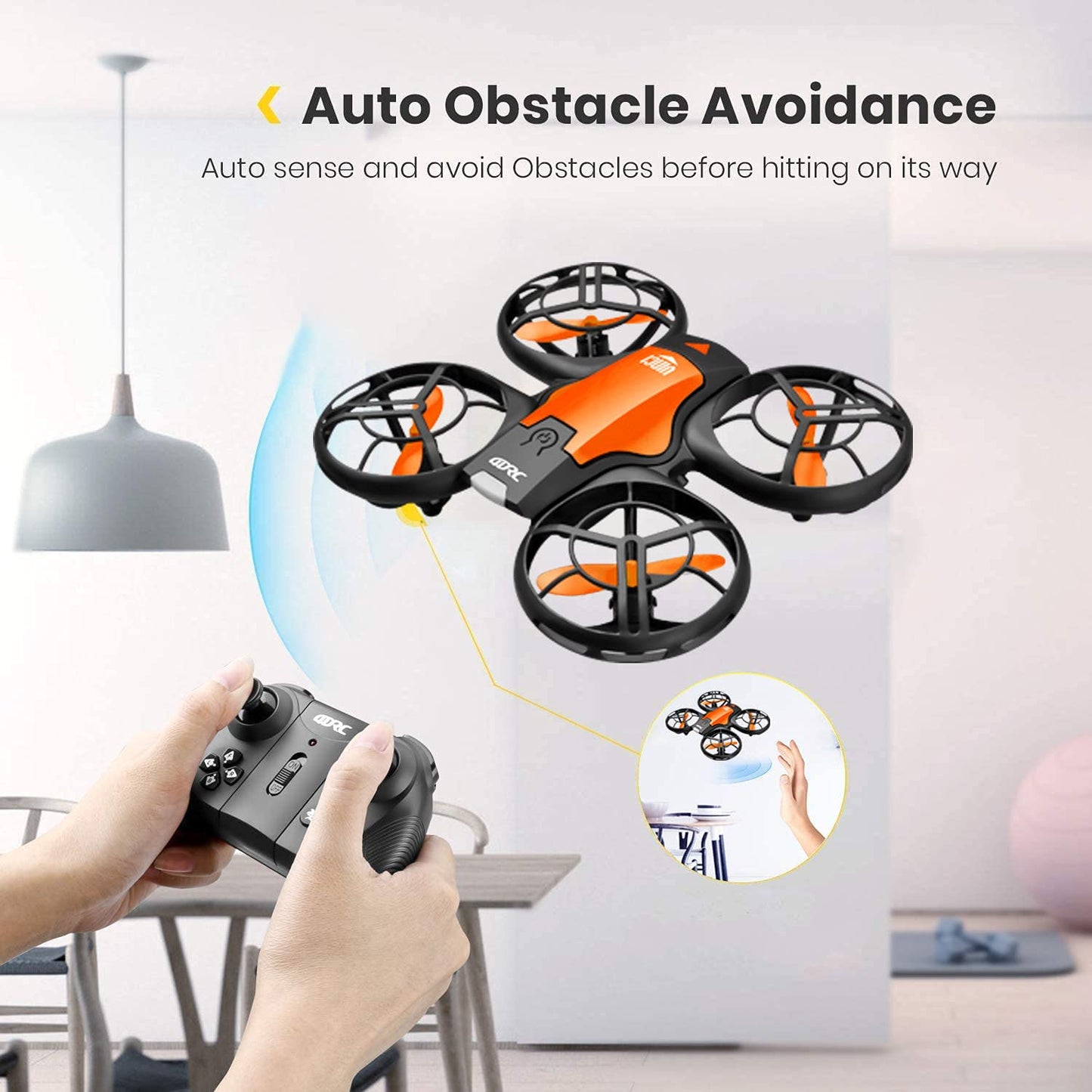 4DRC V8 Mini Drone avec Caméra 720P WiFi FPV, 20 Minutes de Vol, Induction de Gravité, Vol de Trajectoire, Mode sans Tête, 360° Flips,Vol Stationnaire, pour Les Débutants et Les Enfants