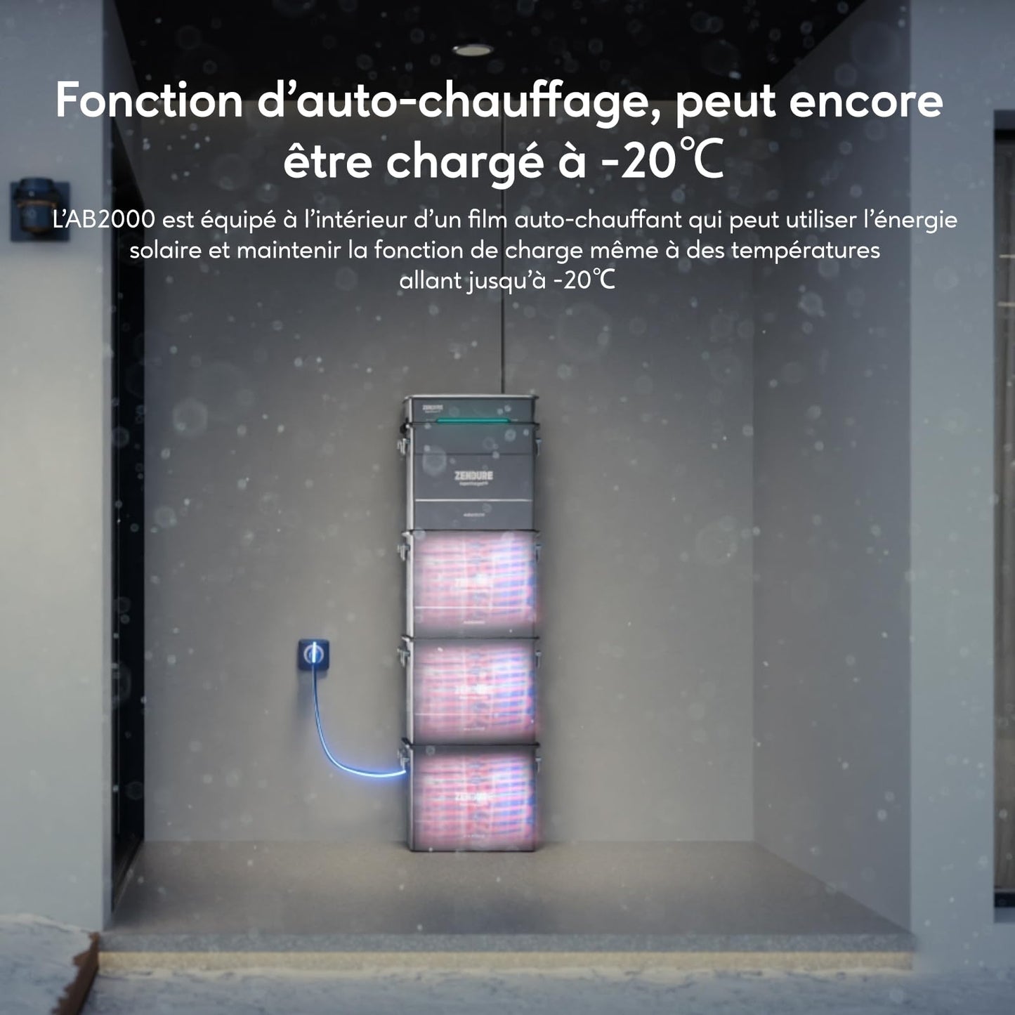 Zendure Solarflow Hyper 2000 avec AB2000 1920Wh, Centrale Électrique de Balcon avec Entrée Solaire 1800W, Hub Intégré(Unité de Contrôle Intelligente) Micro Onduleur, Charge AC Bidirectionnelle 1200W