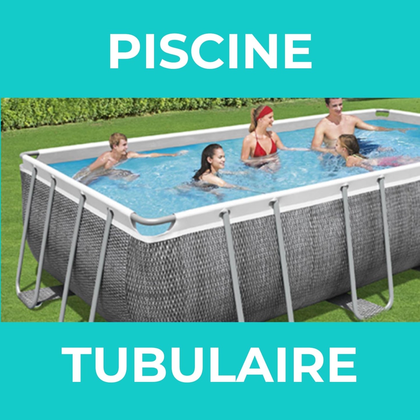 Intex kit Piscine Tubulaire Clear Window (ø) 4,88 x (h) 1,22m