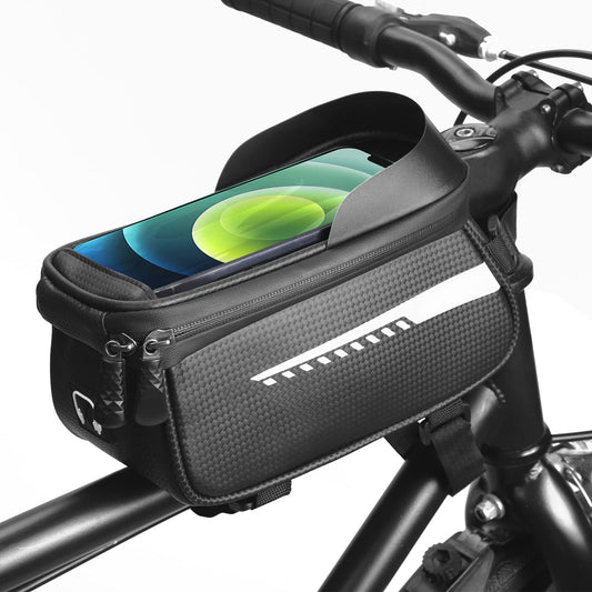 Cool Sacoche Cadre Vélo Cadeau - Cadeau Anniversaire Cyclistes Homme, Unique Cadeau Fete des Peres pour Papa, Cadeau de Noël Utile Gadget Porte Téléphone Vélo Accessoire, Cadeau Pâques Enfant Garçon