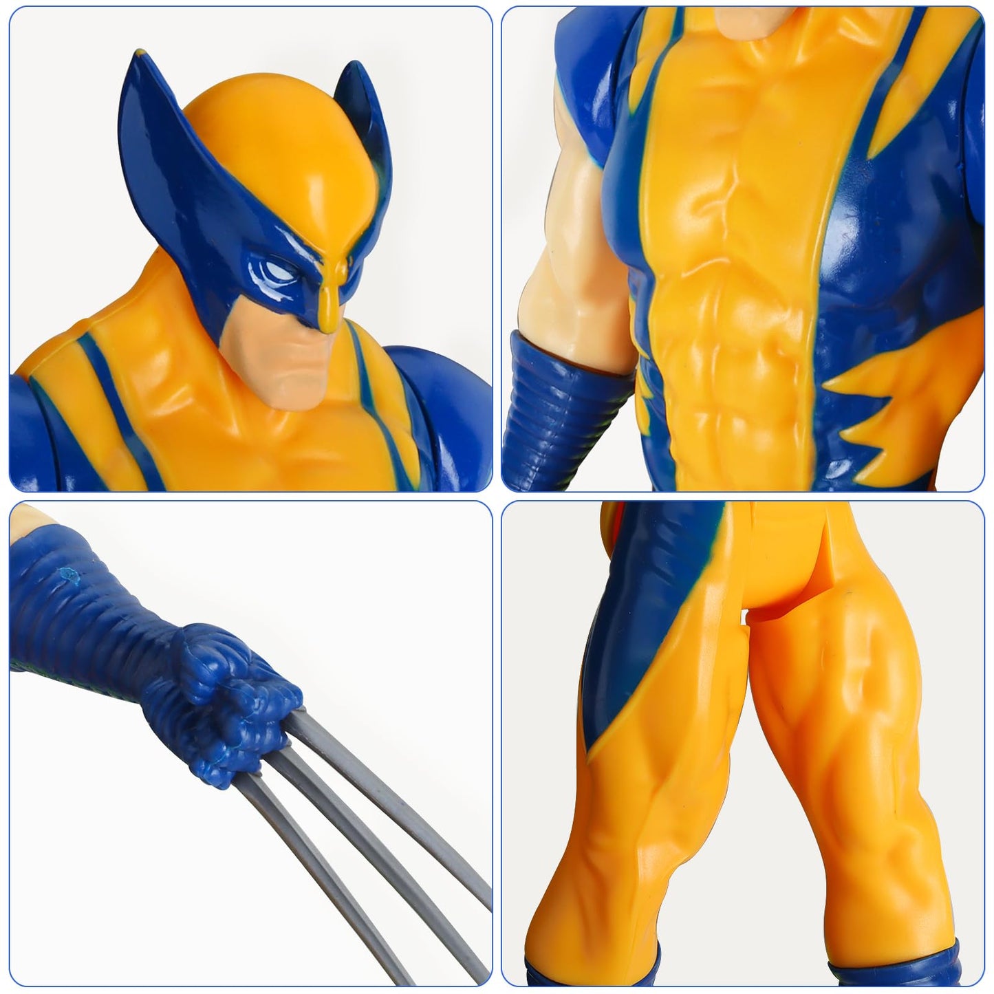 GUBOOM Figurine Wolverine, Wolverine Titan Hero Series, Figurine d'action Wolverine 30 CM Figurine Wolverine Jouet de Collection pour Cadeau d'anniversaire pour Enfants (Wolverine)