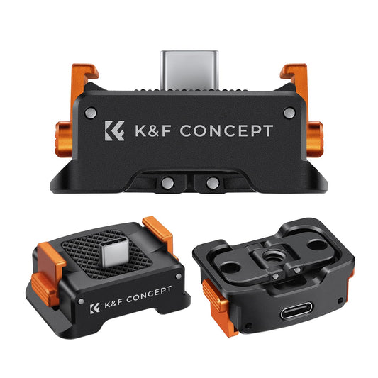 K&F Concept Support Adaptateur de Charge et Vis en T Forme et Plateau Rapide en L Accessoires pour DJI osmo Pocket 3