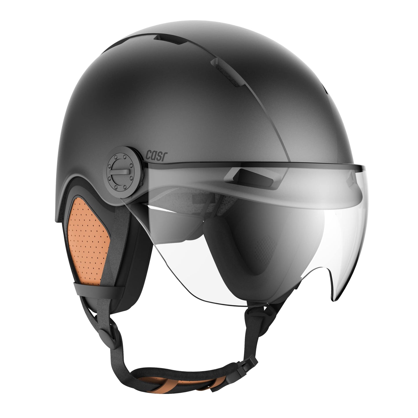 CASR Casque Style de Protection Gris Taille L, Résistant aux Impacts, Respirant, Matériaux Résistants et Facile à Laver, Accessoires Détachables, Taille Ajustable