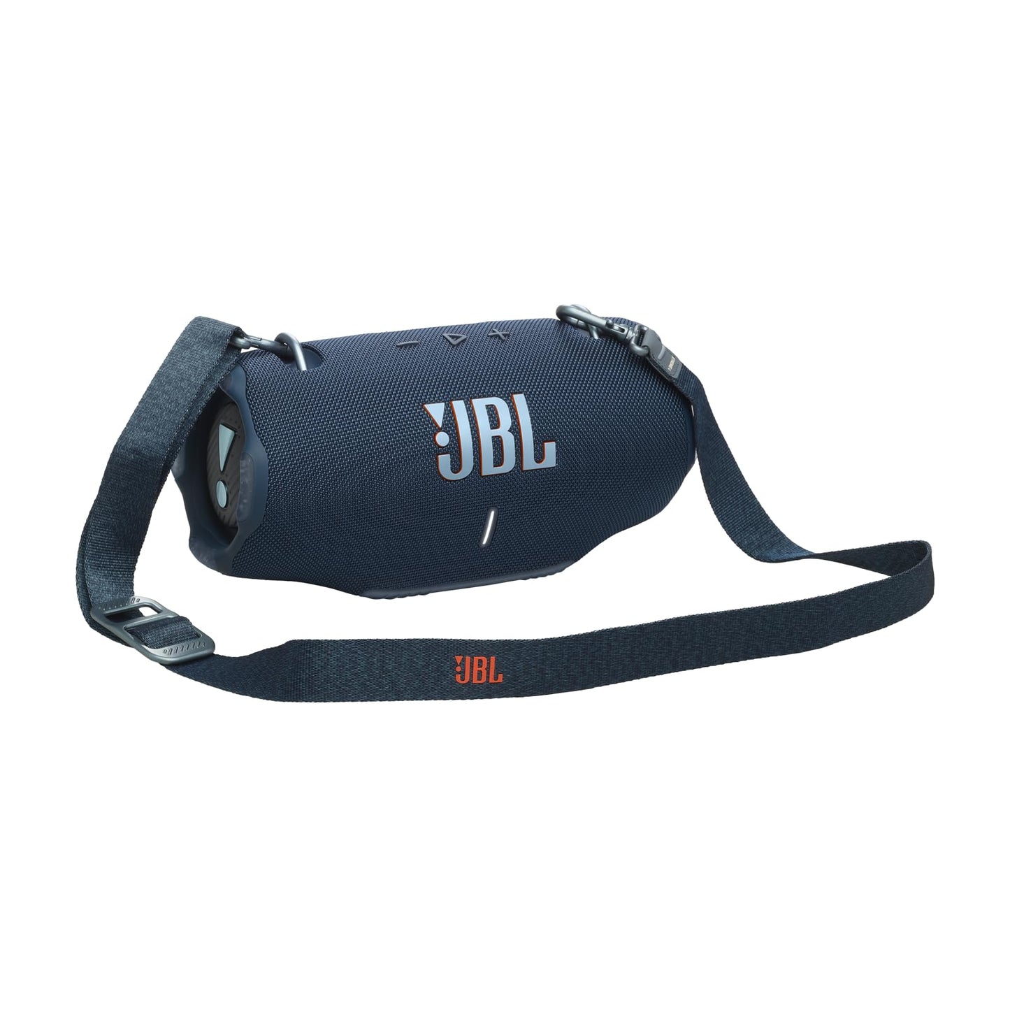 JBL Xtreme 4, Enceinte portable Bluetooth avec son JBL Pro, jusqu'à 24h d'autonomie, Recharge rapide, Étanche indice IP67, bandoulière incluse, en bleu