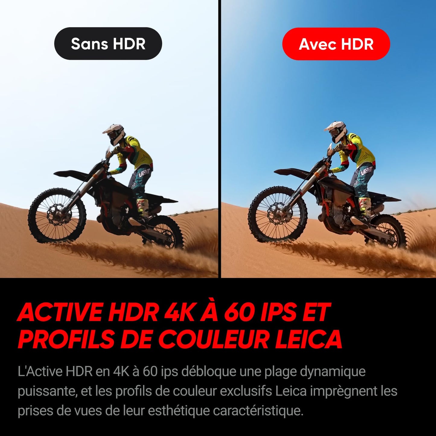 Insta360 Ace Pro 2 Pack Standard - Caméra d'action étanche 8K co-conçue avec Leica, capteur 1/1,3", Double Puce d'IA, qualité en Basse lumière, Audio avancé, écran Rabattable, édition IA, Moto