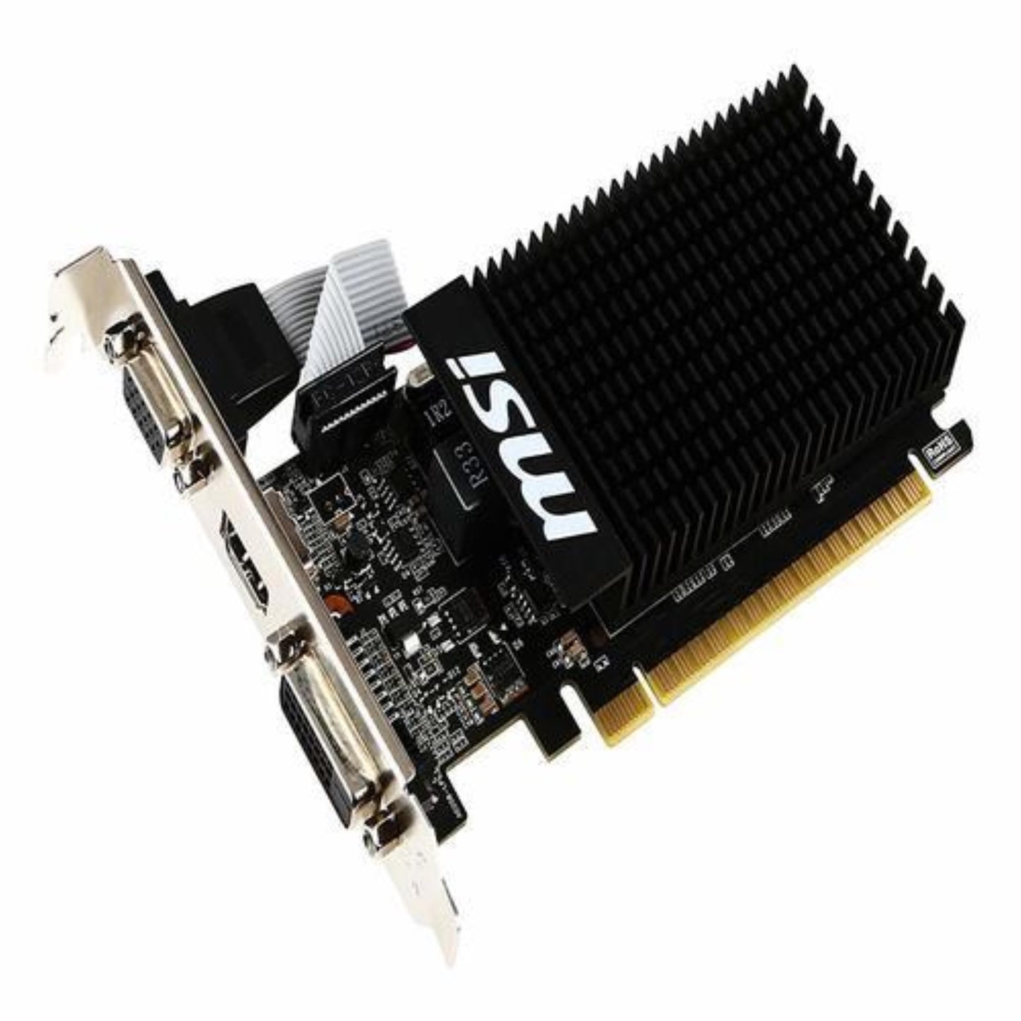 MSI GT 710 2GD3H LP Carte Graphique Nvidia GT710 954 MHz 2048 Mo PCI Express Noir