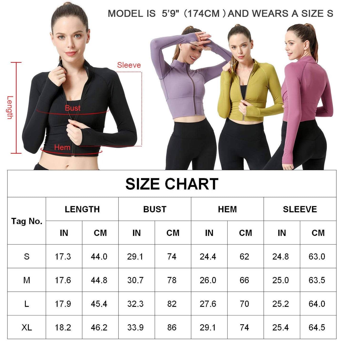 Femme Veste de Sport Manche Longue Veste de Course Pour Femme Veste Running Femme Séchage Rapide Pour Yoga Fitness Jogging Rose M