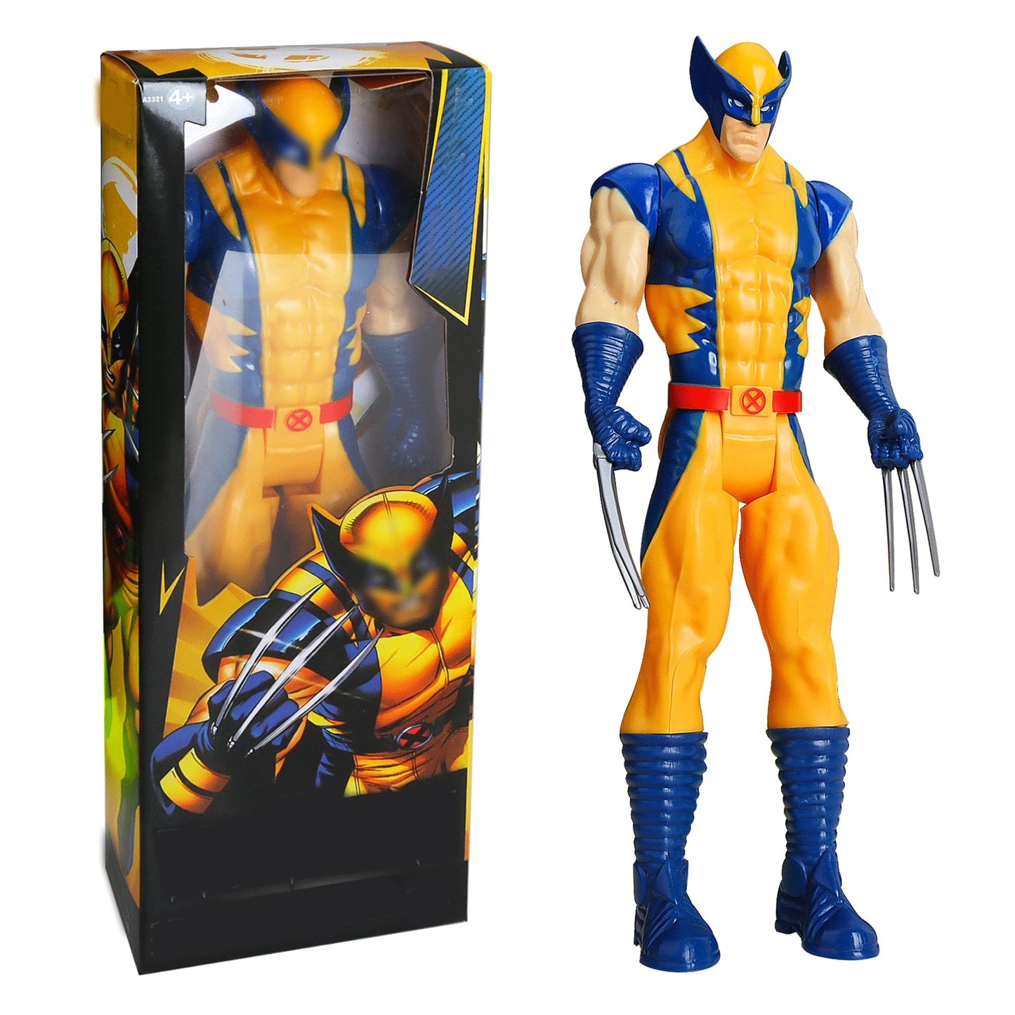 GUBOOM Figurine Wolverine, Wolverine Titan Hero Series, Figurine d'action Wolverine 30 CM Figurine Wolverine Jouet de Collection pour Cadeau d'anniversaire pour Enfants (Wolverine)