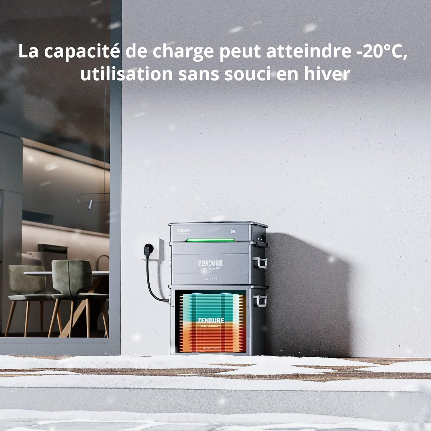 Zendure Solarflow Hyper 2000 avec AB2000S 1920Wh, Centrale Électrique de Balcon avec Entrée Solaire 1800W, HUB Intégré(Unité de Contrôle Intelligente) et Micro Onduleur, Biface Panneau Solaire 1 118W