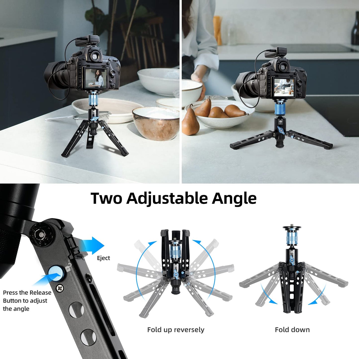 SIRUI Monopode Appareil Photo avec Pieds, Monopode Vidéo de Voyage en Aluminium de 74,8 Pouces avec Base Amovible,Charge Maximale de 26,4lbs, Panoramique à 360°,pour Canon Nikon Sony(AM-404FL)