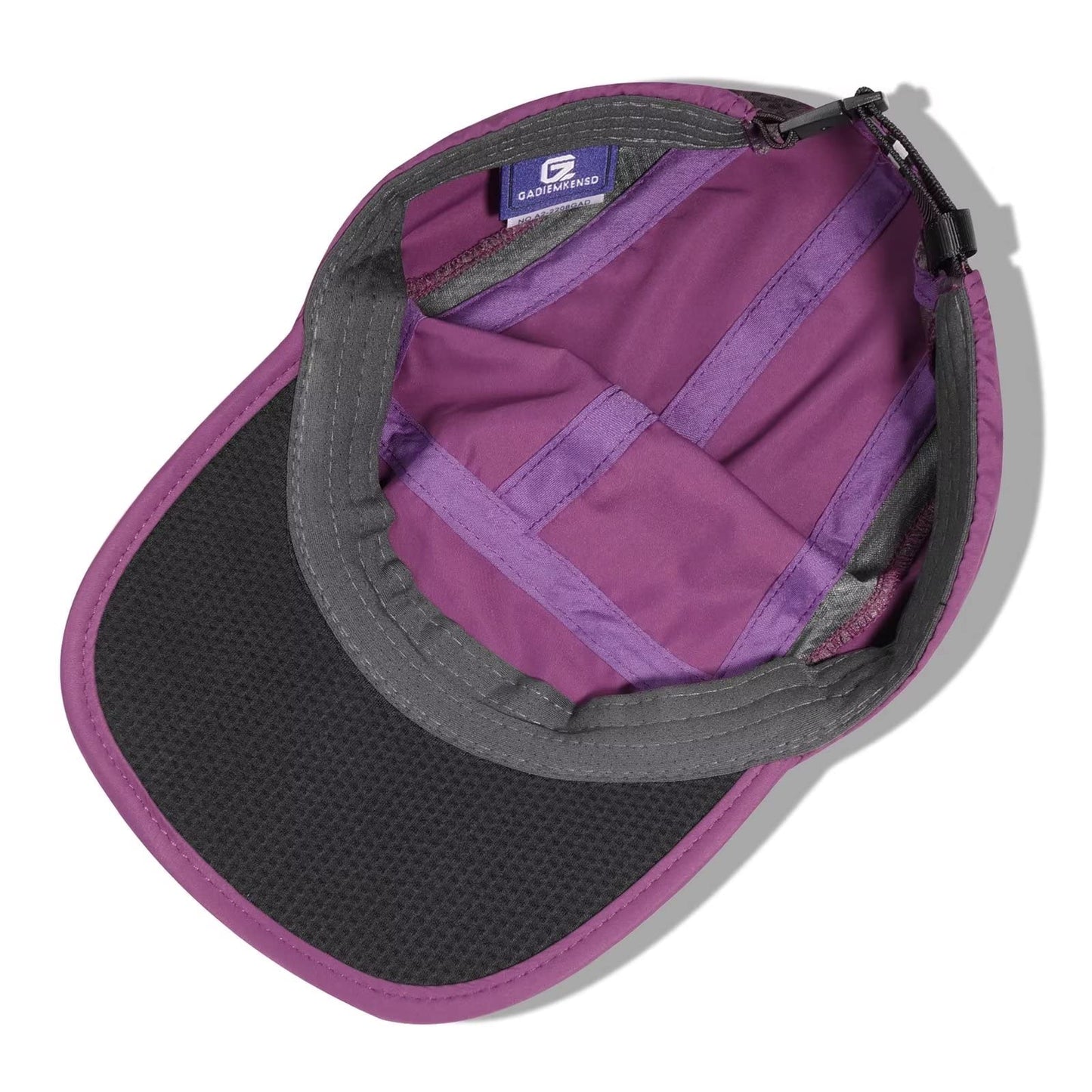 GADIEMKENSD Foldable Tech Running Hat for Women Cooling Ponytail Hats Light Quick Dry Baseball Caps Ultra-Thin Unstructured Gorras Para Mujer Fitted for Beach Tennis Travel Hiking Golf Dark Purple