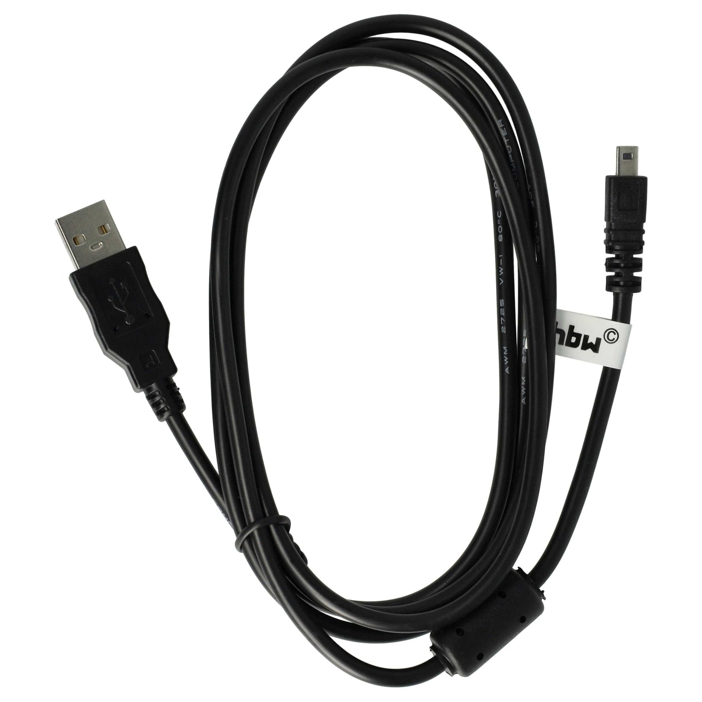 vhbw Câble USB standard type A, 150 cm, compatible avec Nikon CoolPix S210, S220, S230, S2600, S2700, S2800, S3000, S3100, S32, S3300